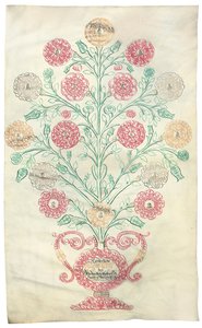 "Die Rose", ein Stammbaum, präsentiert an Kaiser Karl VI., 1731 von Johann Carl Paricius
