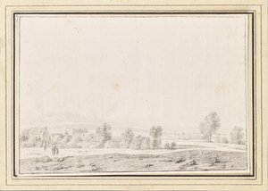 Landschaft mit Dorf von Johann Christian Brand