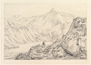 Bockhartsee, frühes 19. Jahrhundert von Johann Christian Erhard