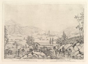 Ländliche Landschaft, Radstadt am Tauren, frühes 19. Jahrhundert