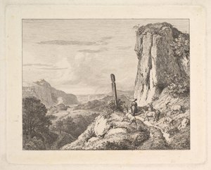 Junge Frau mit sechs Ziegen, 1815 von Johann Christian Erhard