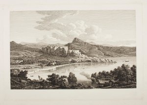 Aussicht auf die Ruinen von Karthaea auf der Insel Keos von Johann Christian Reinhart