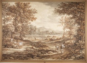 Szene aus der römischen Campagna, Torre del Quinto von Johann Christian Reinhart