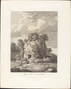 Grab in Falerium, etruskische Stadt zerstört von Johann Christian Reinhart