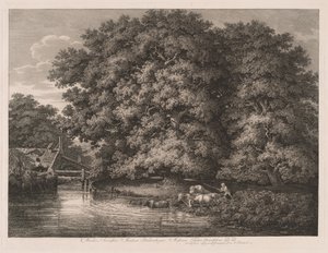 Die Mühle bei den Großen Eichen von Johann Christian Reinhart