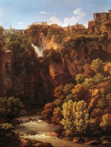 Wasserfälle in Tivoli von Johann Christian Reinhart