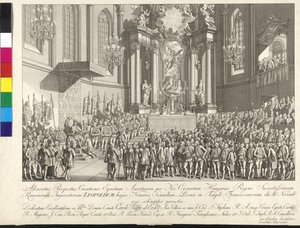 Krönung von Kaiser Leopold II. zum König von Ungarn in Bratislava am 15. November 1790