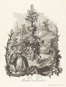 Entwurf für einen Wasserfall von Johann Esaias Nilson