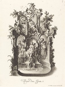 Plan für eine Grotte von Johann Esaias Nilson