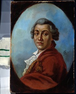 Porträt des Dichters Alexander Sumarokow (1717-1777). Gemälde von Johann Friedrich August Tischbein (1750-1812) von Johann Friedrich August Tischbein