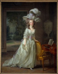 Ganzkörperporträt von Frederique Louise Wilhelmine, Prinzessin von Oranien-Nassau (1770-1819) von Johann Friedrich August Tischbein