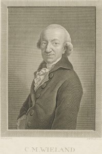 Porträt des Dichters und Schriftstellers Christoph Martin Wieland 1733-1813, 1797 von Johann Friedrich Bause