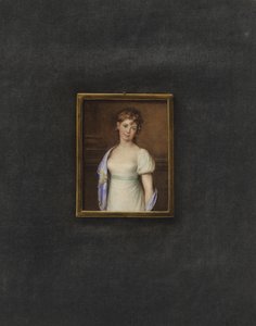 Porträt einer unbekannten jungen Frau von Johann Friedrich Leybold