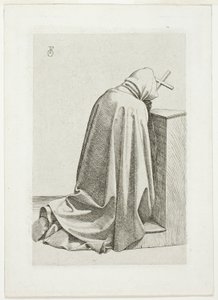 Kniender Pilger mit Kreuz und Buch von Johann Friedrich Overbeck