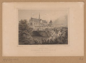 Ansicht der Hooglandse Kerk in Leiden von Johann Gabriel Friedrich Poppel