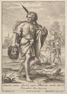David mit dem Kopf von Goliath, 1705-62