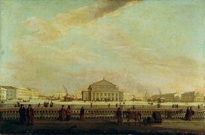 Das St. Petersburger Kaiserliche Bolshoi Kamenny Theater von Johann Georg Mayr