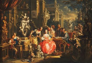 Eine Allegorie der bildenden Künste von Johann Georg Platzer