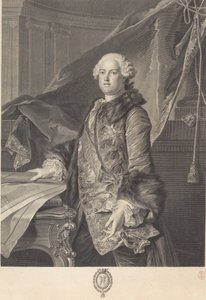 Marquis de Marigny von Johann Georg Wille after Louis Tocqué