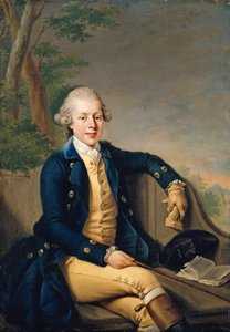 Porträt von Ernst II., Herzog von Sachsen-Gotha-Altenburg, 1745-1804, 1768 von Johann Georg Ziesenis the Younger