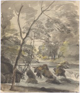 Wasserfall im Englischen Garten von Johann Georg von Dillis