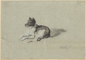 Zwei Hundestudien von Johann Georg von Dillis