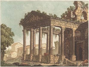 Der Tempel des Herkules in Cori