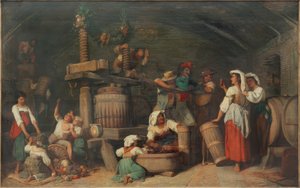 Römische Weinkelter von Johann Heinrich Hasselhorst