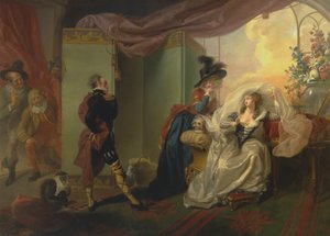 Olivia, Maria und Malvolio aus "Was ihr wollt," Akt III, Szene iv