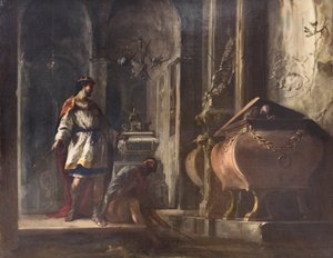 Saul und die Hexe von Endor von Johann Heinrich Schonfeldt