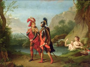 Carlo und Ubaldo bei den Wassernymphen, 1782 von Johann Heinrich Tischbein