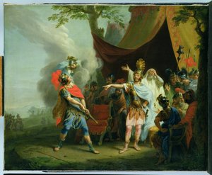 Achilles streitet mit Agamemnon, 1776 von Johann Heinrich Wilhelm Tischbein