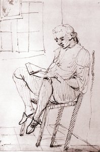 Johann Wolfgang von Goethe in seinem Haus in Rom von Johann Heinrich Wilhelm Tischbein (1751-1829)