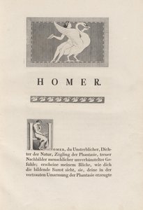 Homer nach antiken Vorlagen gezeichnet