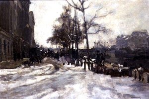 Winter, Rotterdam von Johann Hendrik Mastenbroek