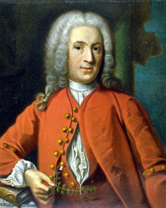Carl von Linné, schwedischer Naturforscher und Schriftsteller (1707 - 1778) - von J. H. Scheffel, in „Portrait of Linné“ von Tycho Tullberg von Johann Henrik Scheffel