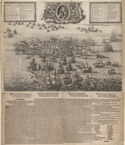 Schlacht bei Køgebucht im Juli 1677 von Johann Husman