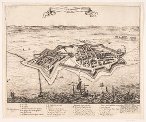 Stadt und Castel Landscron von I.K.M Christiano Quinto erobert Anno 1676 von Johann Husman