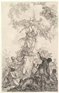 Die Himmelfahrt Christi, ca. 1750 von Johann Ignatz Zimbal