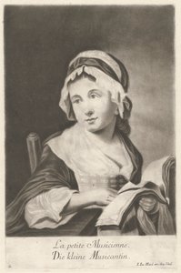 Die kleine Musikerin von Johann Jacobus Haid