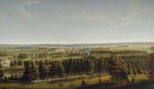 Blick auf den Schlosspark von Gattschina