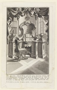 Ein faconierter Schreibtisch... von Johann Jakob Schübler