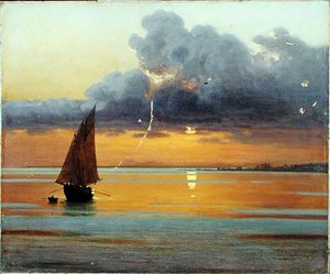 Sonnenuntergang auf der Krim
