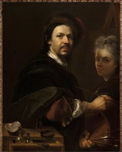 Selbstporträt mit Ehefrau von Johann Kupetzky