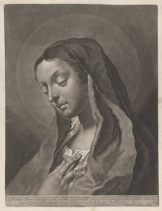 Manna maria est quia est subtilis et splendida suavis et virgo, quae veluti coelitus veniens, cunctis ecclesiaru populis cibum dulciorem melle defluxis von Johann Lorenz Haid