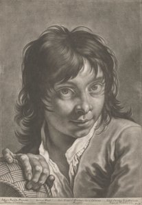 Porträt eines Jungen mit einem Korb von Johann Lorenz Haid