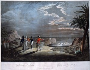 Napoleon Bonaparte auf der Insel St. Helena von Johann Lorenz Rugendas