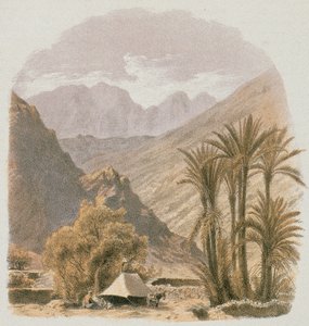 Sinai. Radierung von Bernatz et alii - Steinkopk J.F. Editore von Johann Martin Bernatz