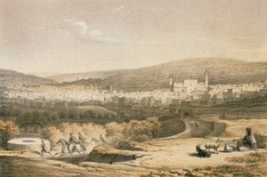 Ansicht von Bethlehem. Radierung von Bernatz et alii - Steinkopk J.F. Editore von Johann Martin Bernatz
