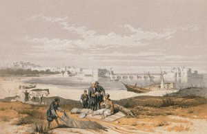 Ansicht von Sidon von Johann Martin Bernatz